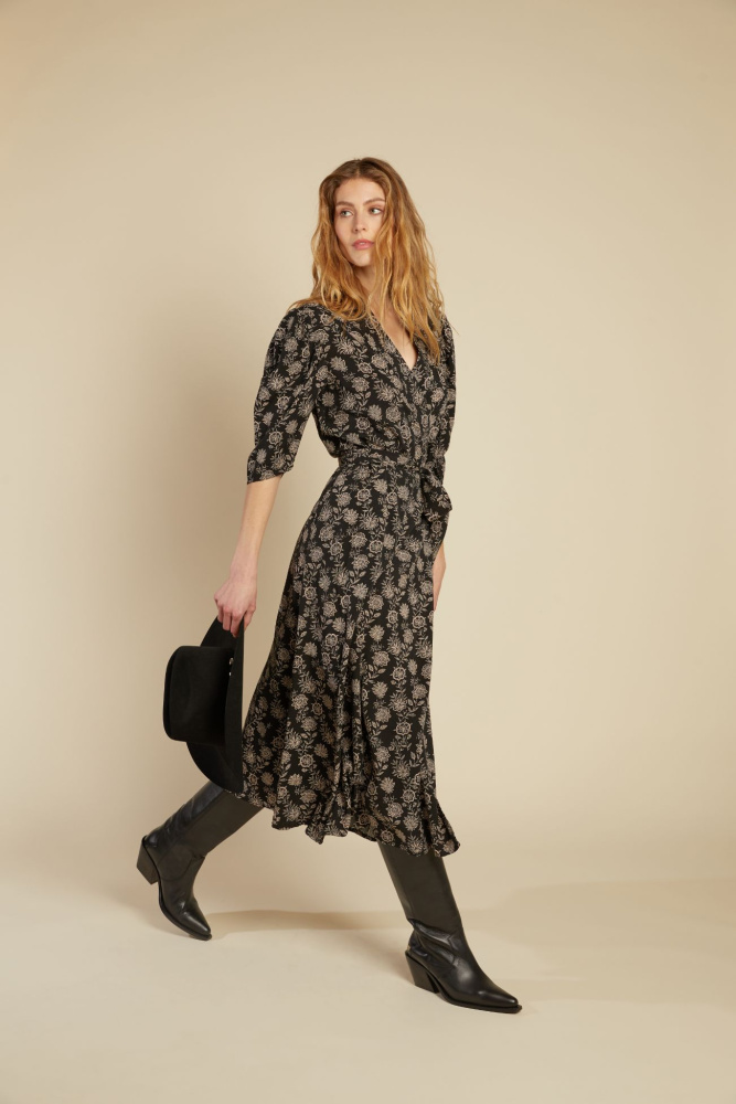 Scarlet Print Dress Line Of Oslo D UNIKE